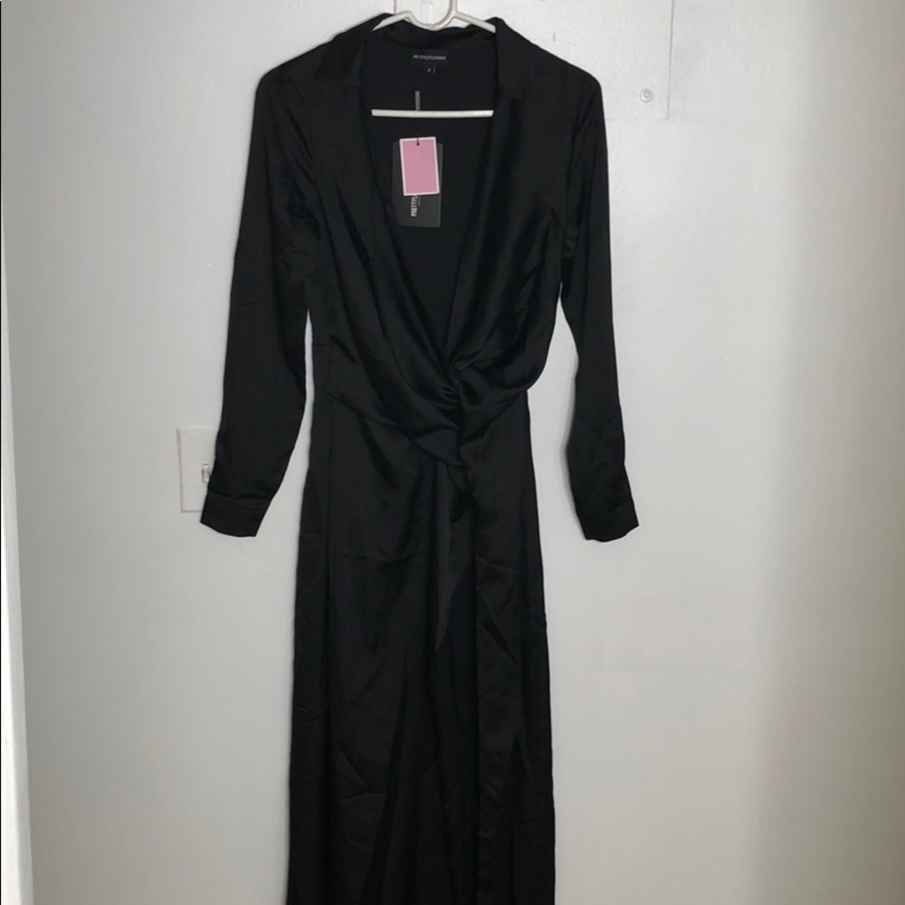 PrettyLittleThing twist front maxi dress